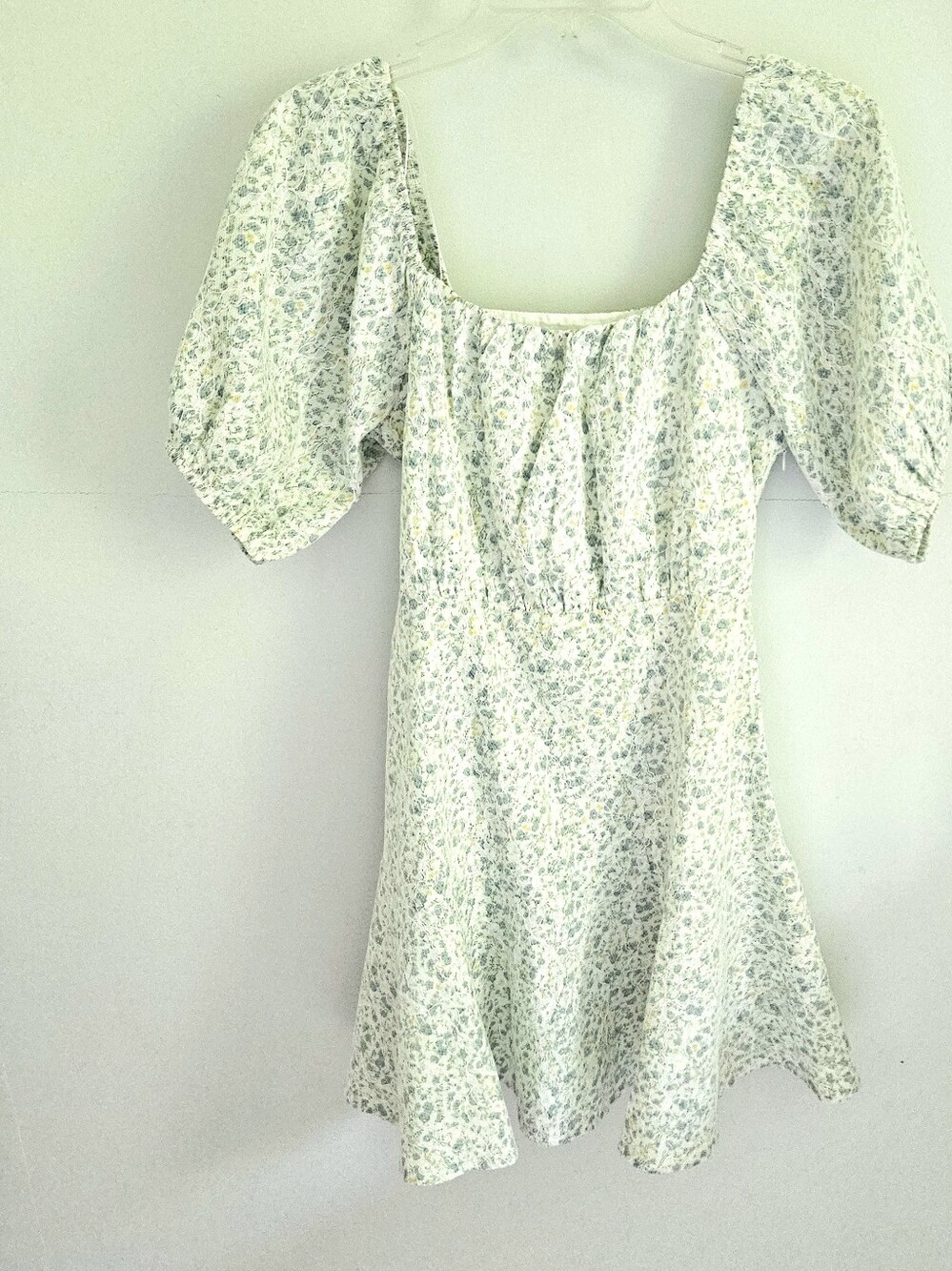 Altar'd State Babydoll Lace Overlay Floral Dress